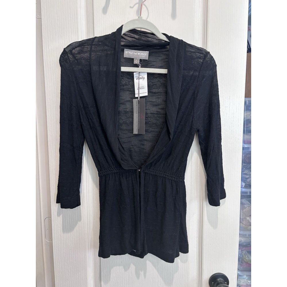 Style That Works By Vanity. NWT Size Small Lightweight Cardigan. 2417
